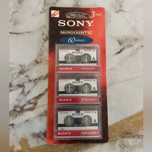 Sony micro cassette 60 min 3 pack NEW